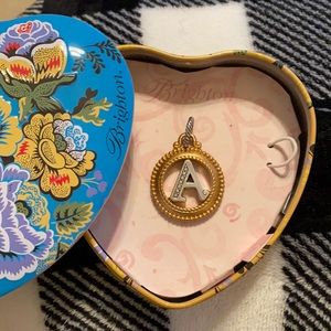 Brand new Brighton letter a drop pendant